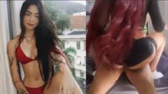 Cantora Brasileira Mc Henny safada quicando na sua amiga